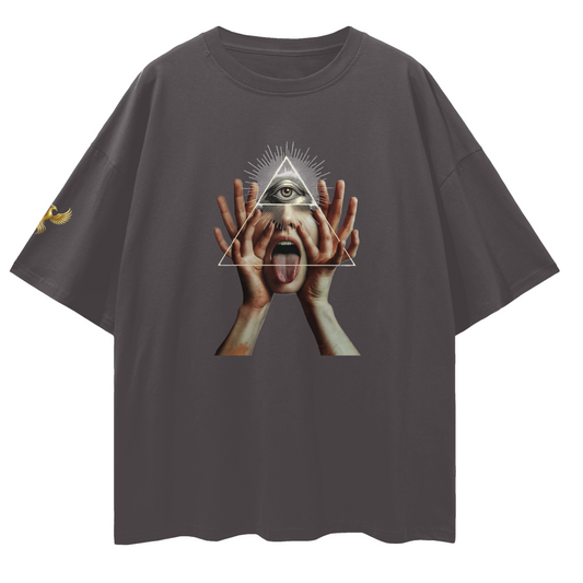 Phoenix "The New World Order" Surreal Graphic Oversized Tee