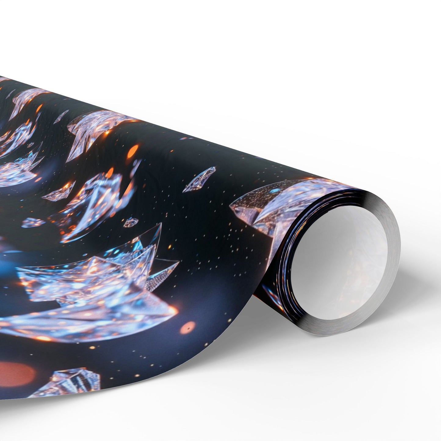 Phoenix Crystal Print Wrapping Paper — Gemstone Pattern Gift Wrap