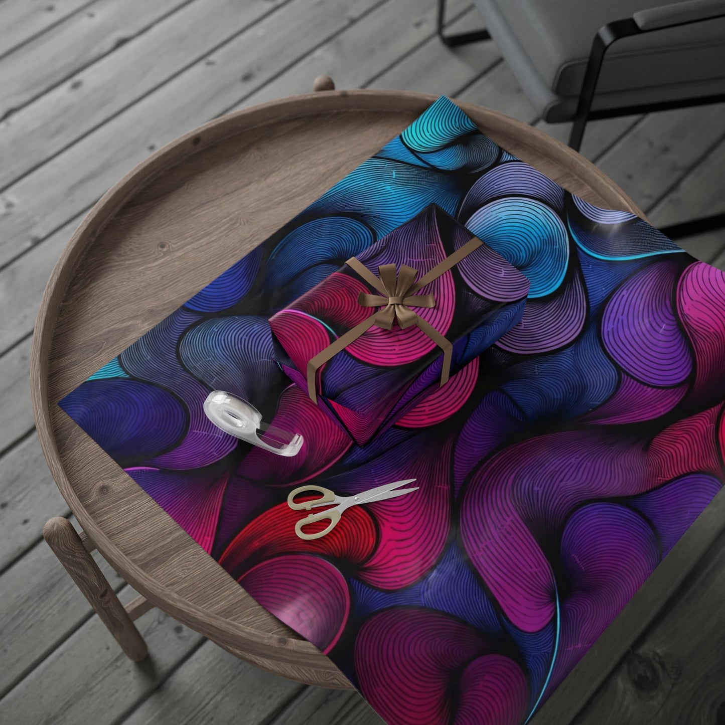 Phoenix Publishing Gift Wrapping Paper – Abstract Art in Bright Colors