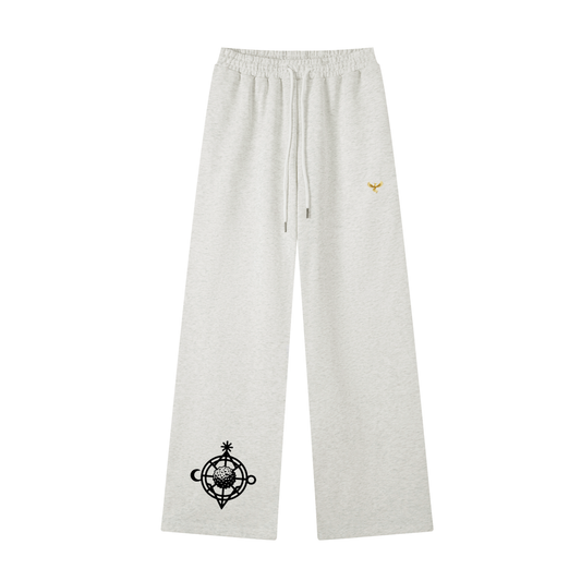 Phoenix Unisex Celestial Compass Sweatpants – With Gold Phoenix Emblem