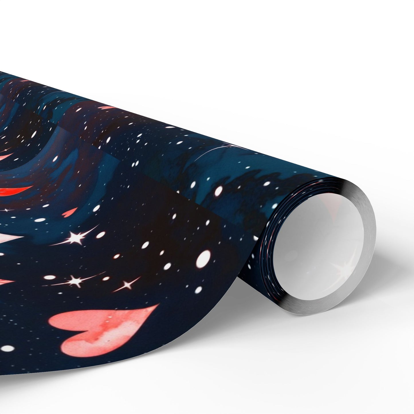 Phoenix Heart Constellation Wrapping Paper Roll — Romantic Galaxy Gift Wrap