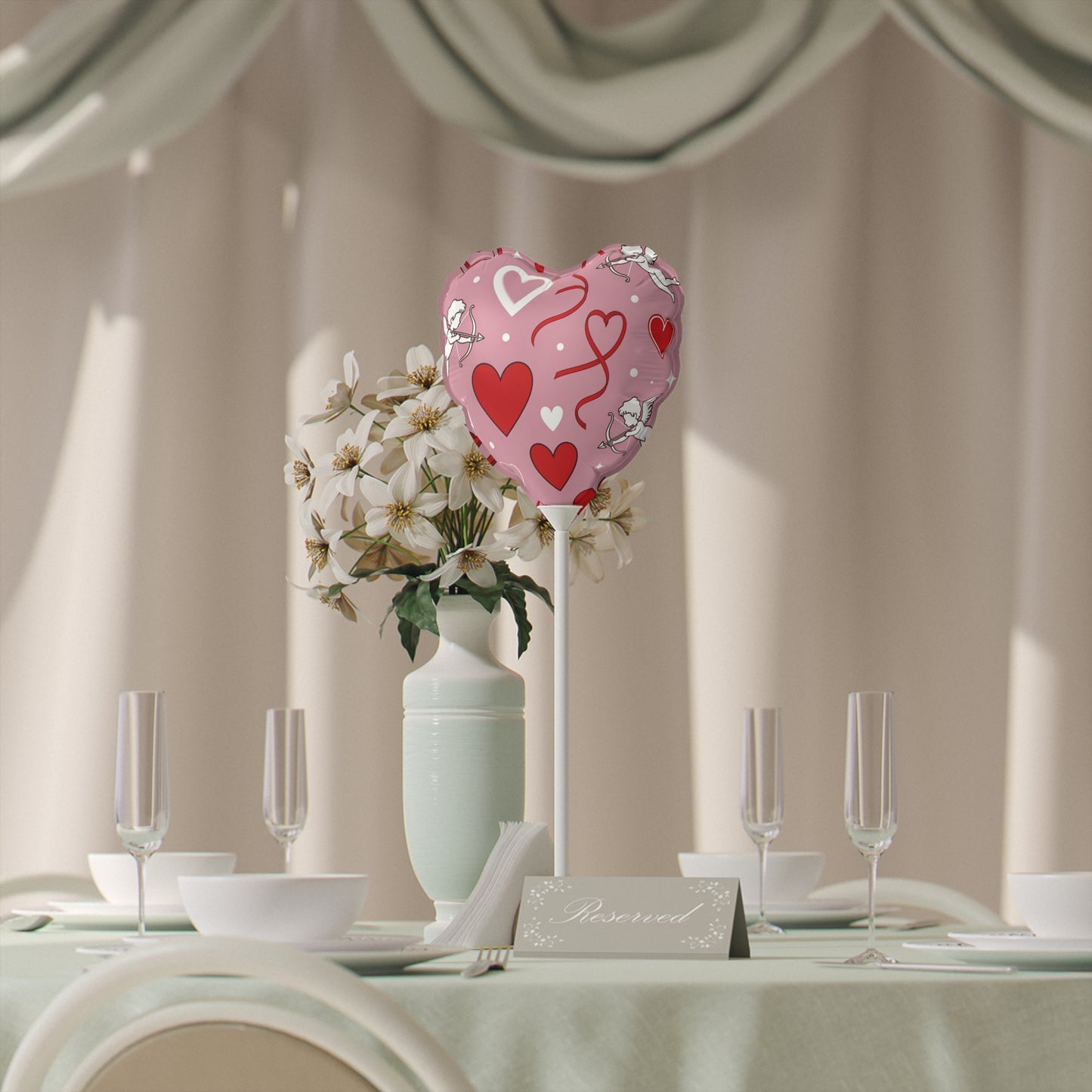 Phoenix 6" Heart Balloon — Cupid & Hearts Foil Party Decor