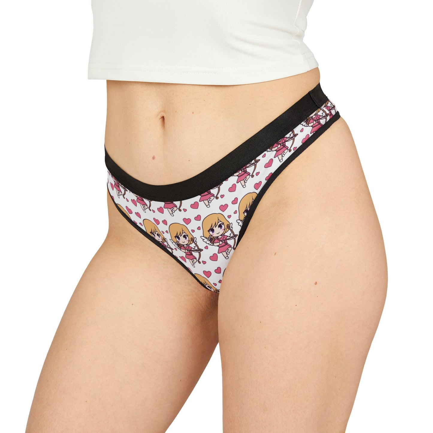 Phoenix Kawaii Heart Cupid Thong – Women's Cute Anime Lingerie