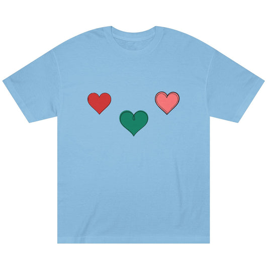 Phoenix Hearts Trio Tee — Minimal Heart Women's Shirt