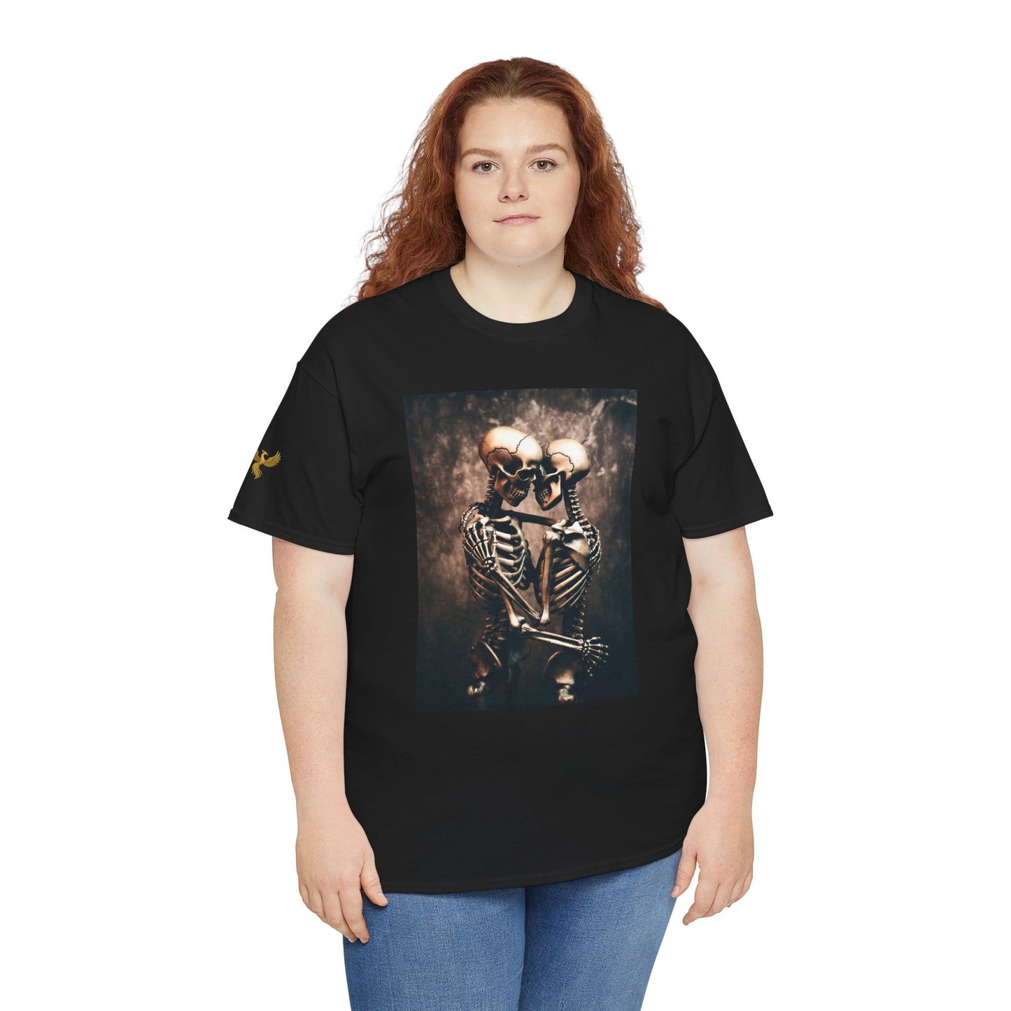 Phoenix Skeleton Love T-Shirt — Gothic Couple Tee