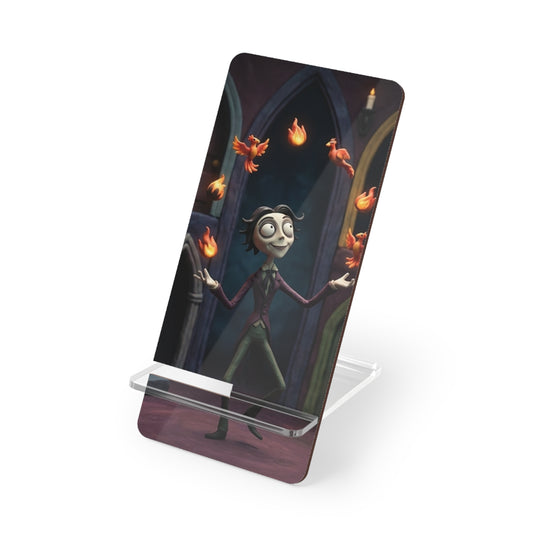 Phoenix Small Sparks, Big Dreams Phone Stand — Decorative Mobile Display Stand