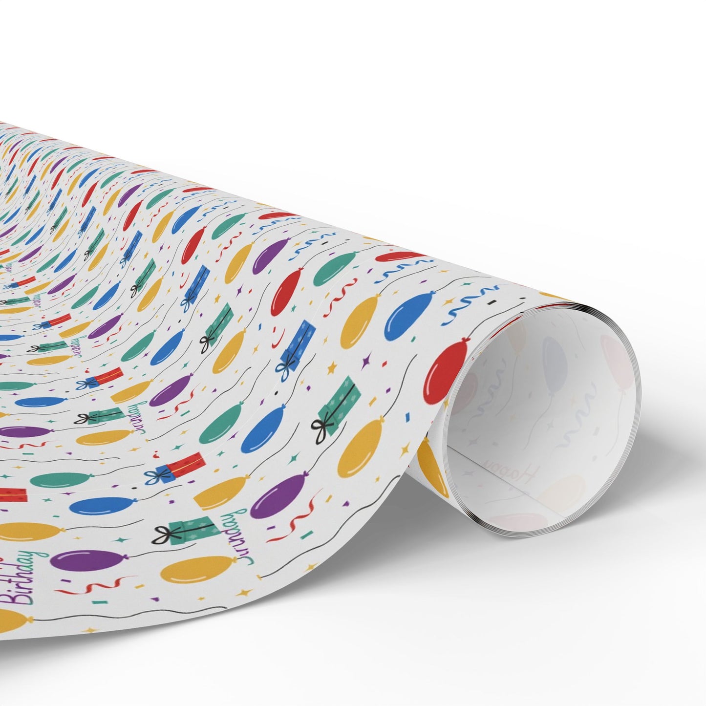 Phoenix Birthday Balloon Pattern Wrapping Paper - Colorful Party Gift Wrap