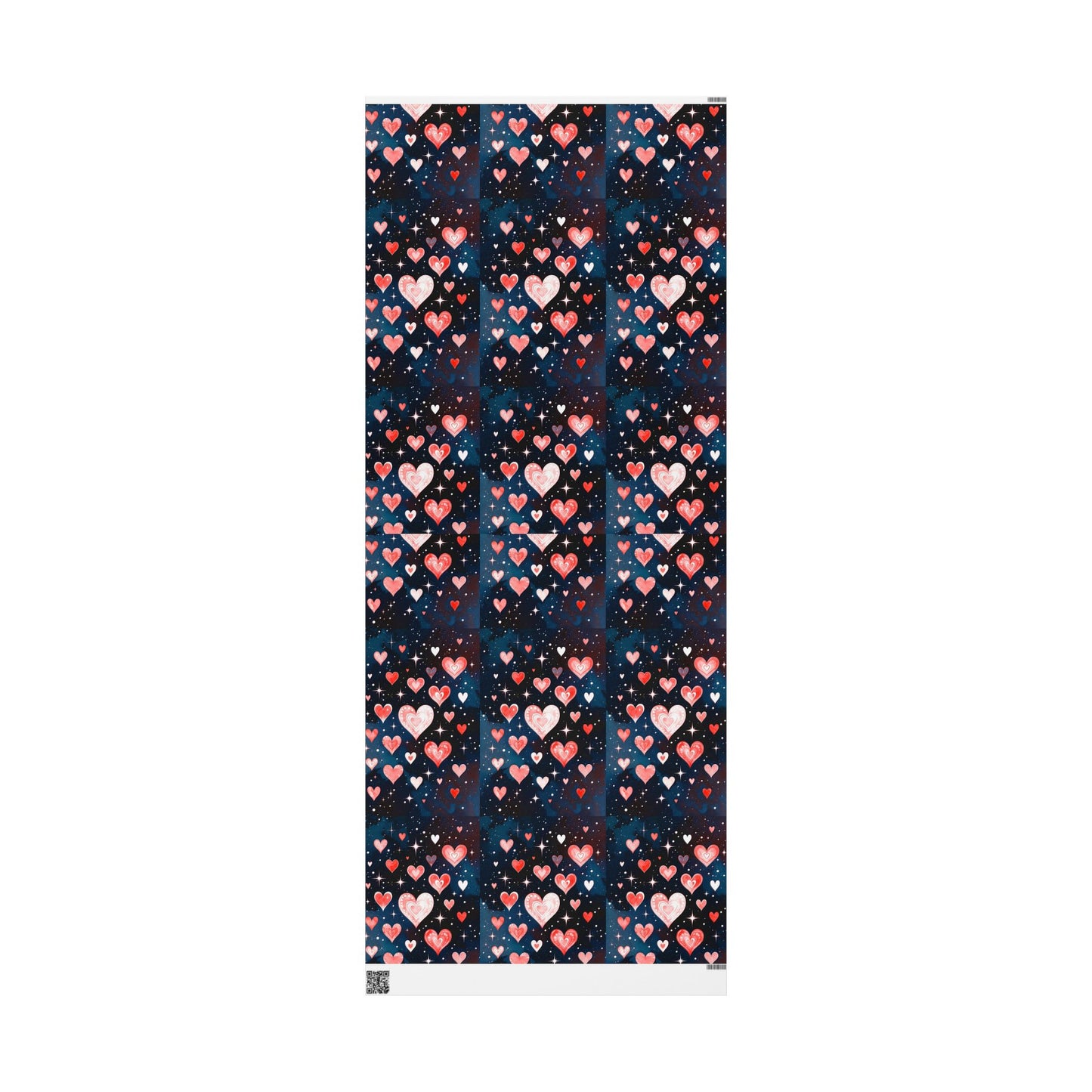 Phoenix Heart Constellation Wrapping Paper Roll — Romantic Galaxy Gift Wrap