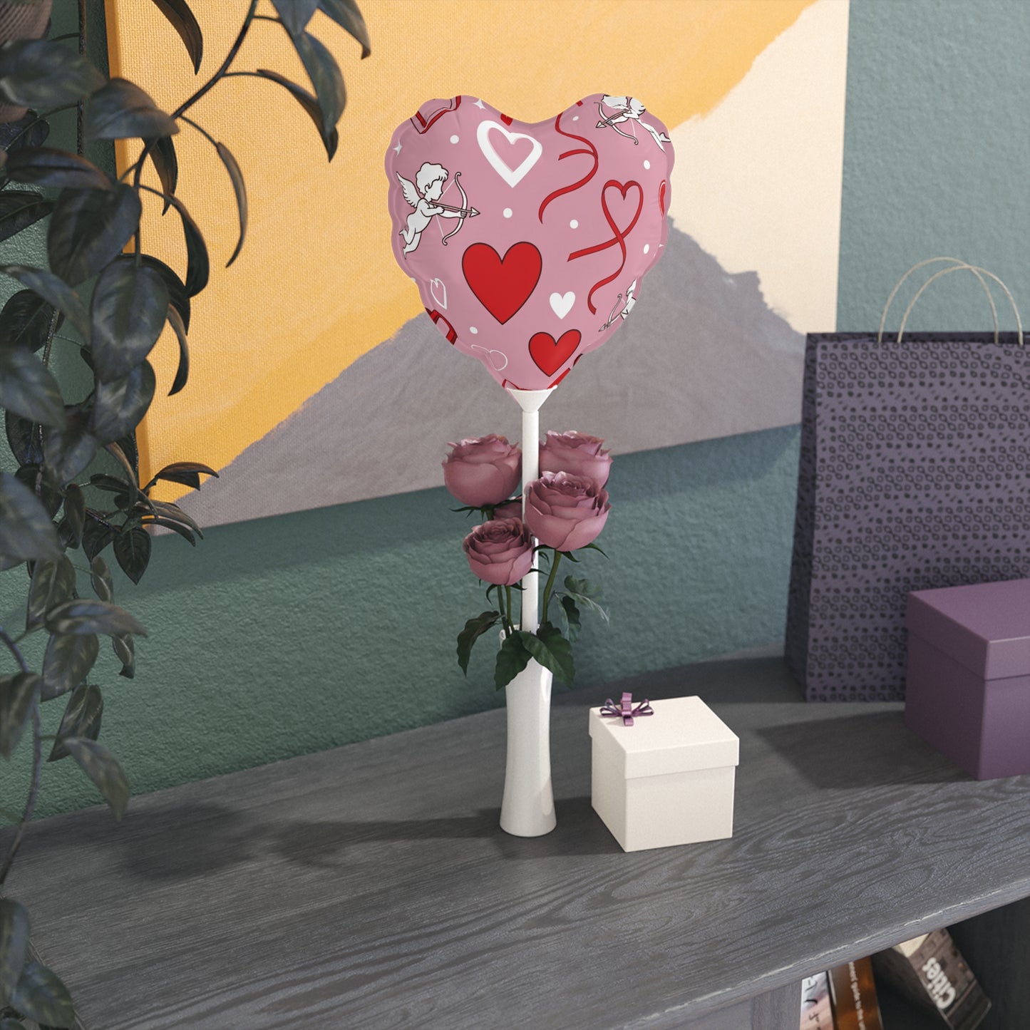 Phoenix 6" Heart Balloon — Cupid & Hearts Foil Party Decor