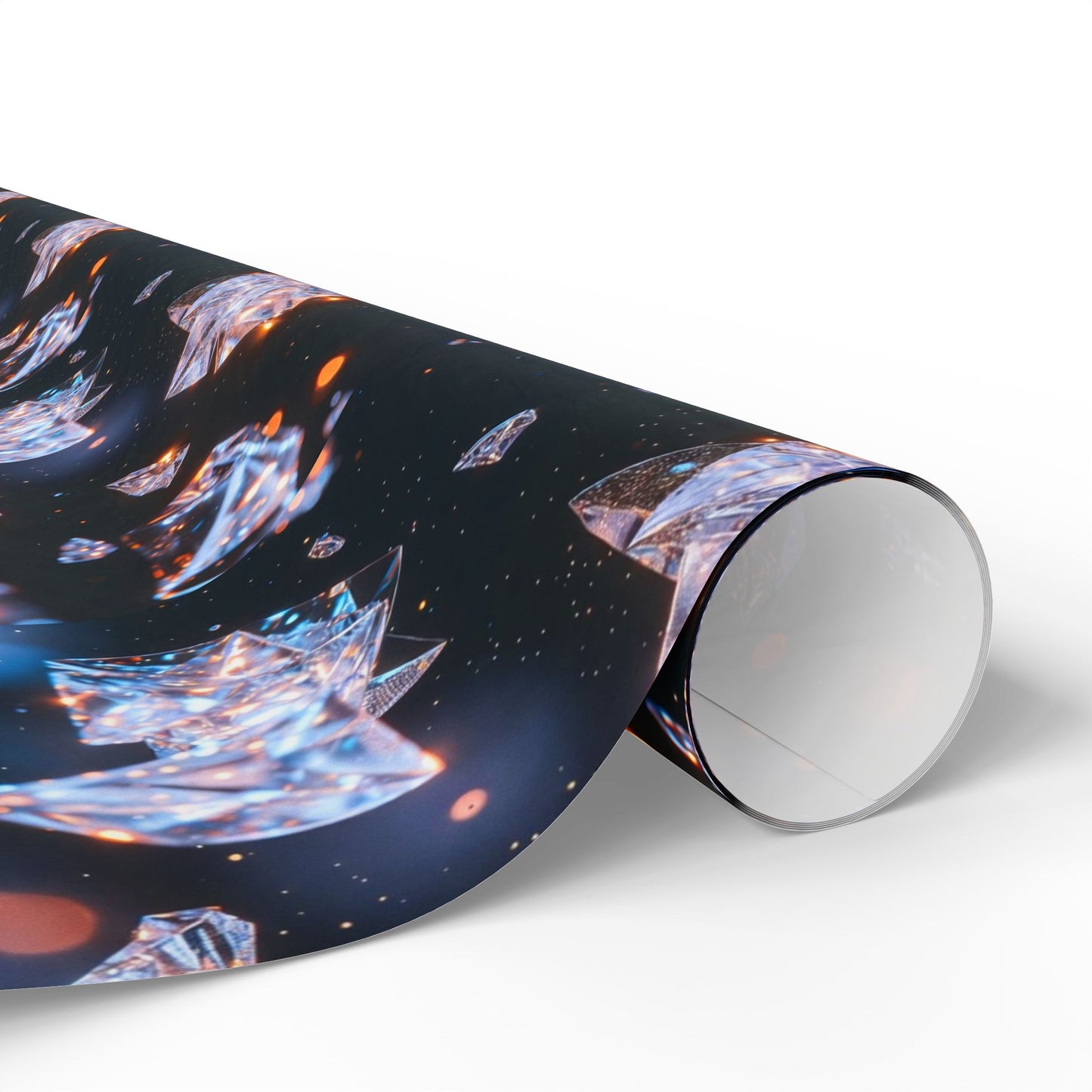 Phoenix Crystal Print Wrapping Paper — Gemstone Pattern Gift Wrap