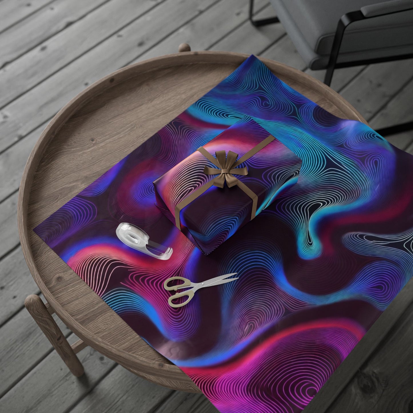 Phoenix Publishing Gift Wrapping Paper – Abstract Art Design with Vibrant Colors