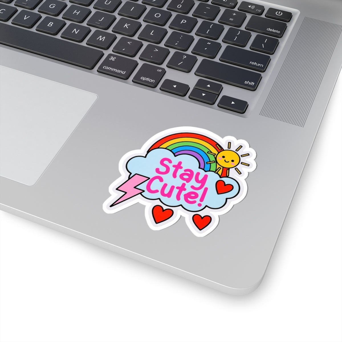 Phoenix Stay Cute! Rainbow Cloud Kiss-Cut Sticker