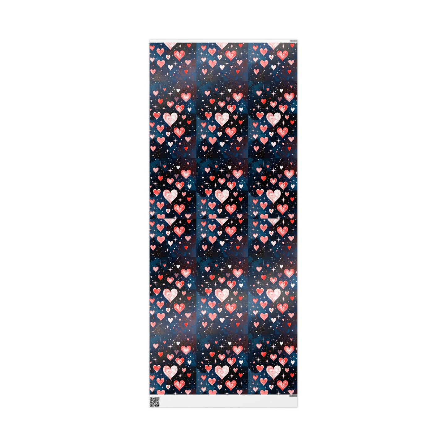 Phoenix Heart Constellation Wrapping Paper Roll — Romantic Galaxy Gift Wrap
