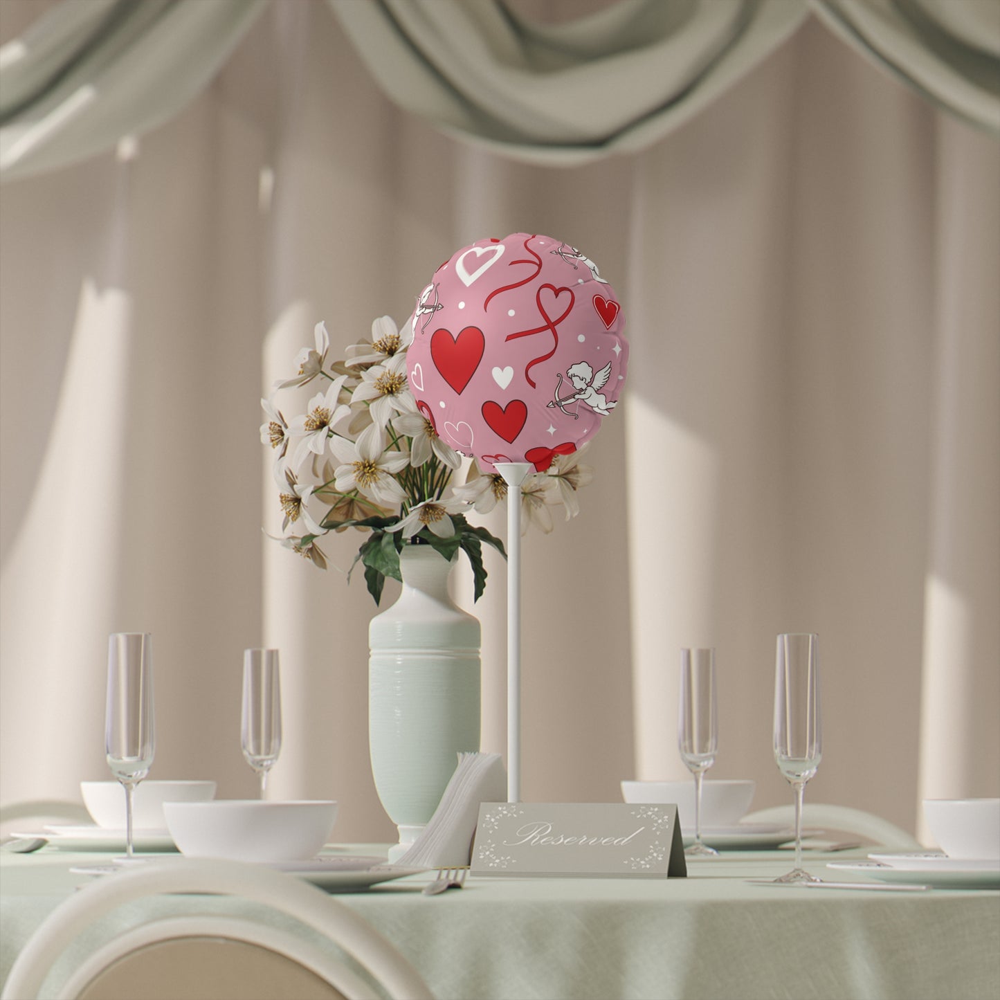 Phoenix 6" Heart Balloon — Cupid & Hearts Foil Party Decor