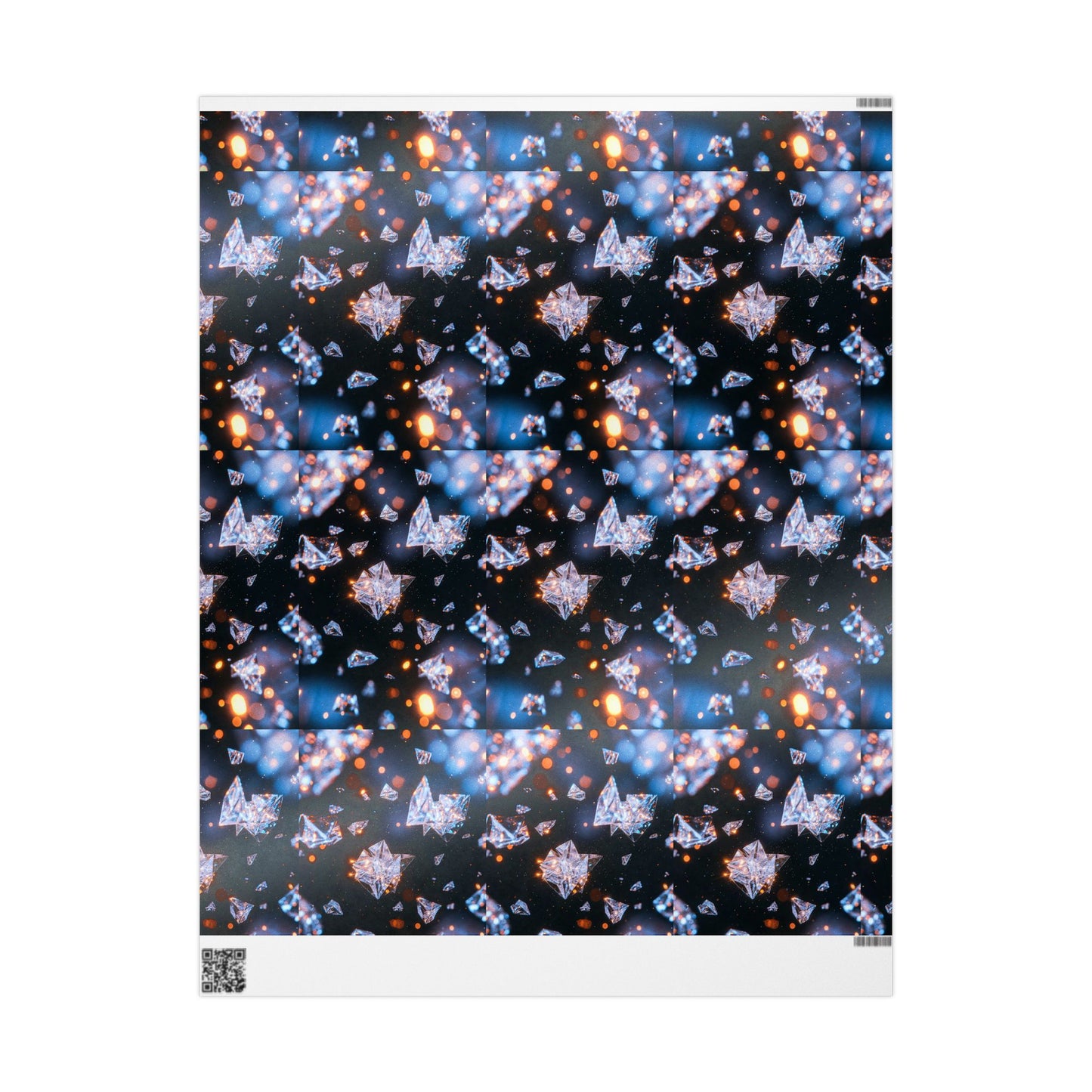 Phoenix Crystal Print Wrapping Paper — Gemstone Pattern Gift Wrap
