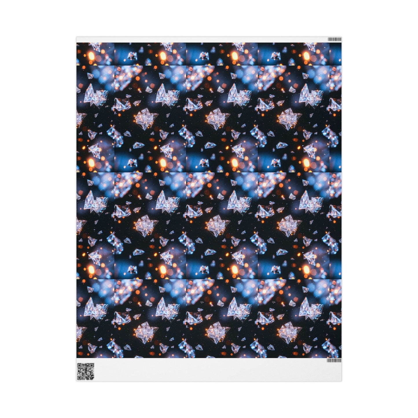 Phoenix Crystal Print Wrapping Paper — Gemstone Pattern Gift Wrap