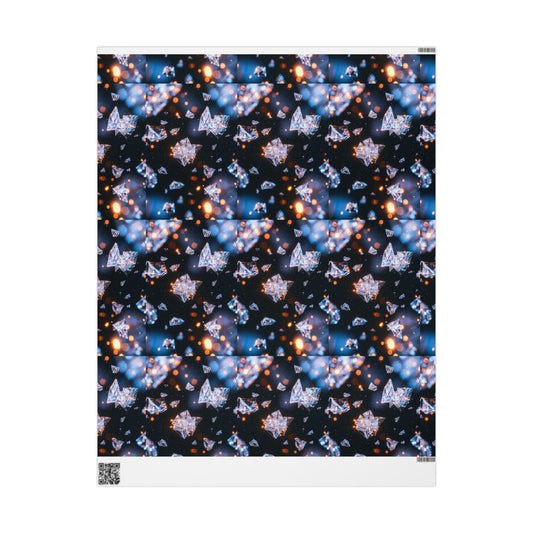 Phoenix Crystal Print Wrapping Paper — Gemstone Pattern Gift Wrap