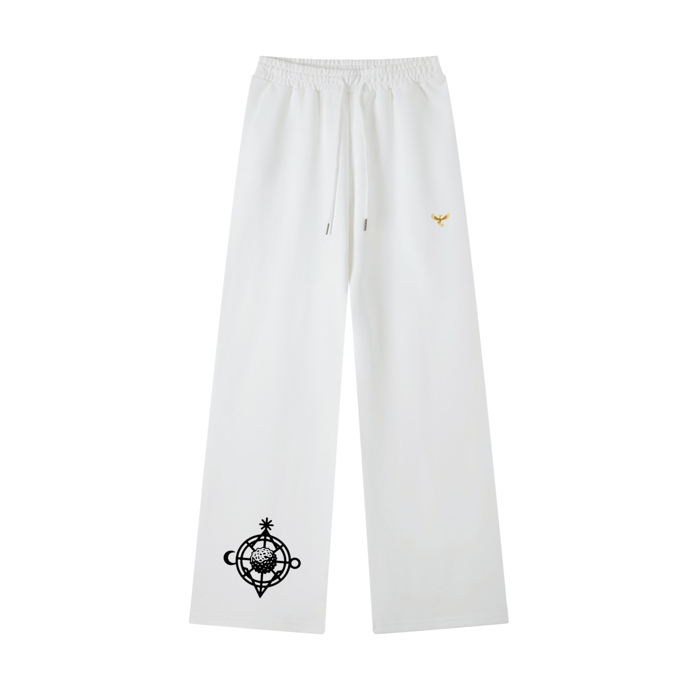 Phoenix Unisex Celestial Compass Sweatpants – With Gold Phoenix Emblem