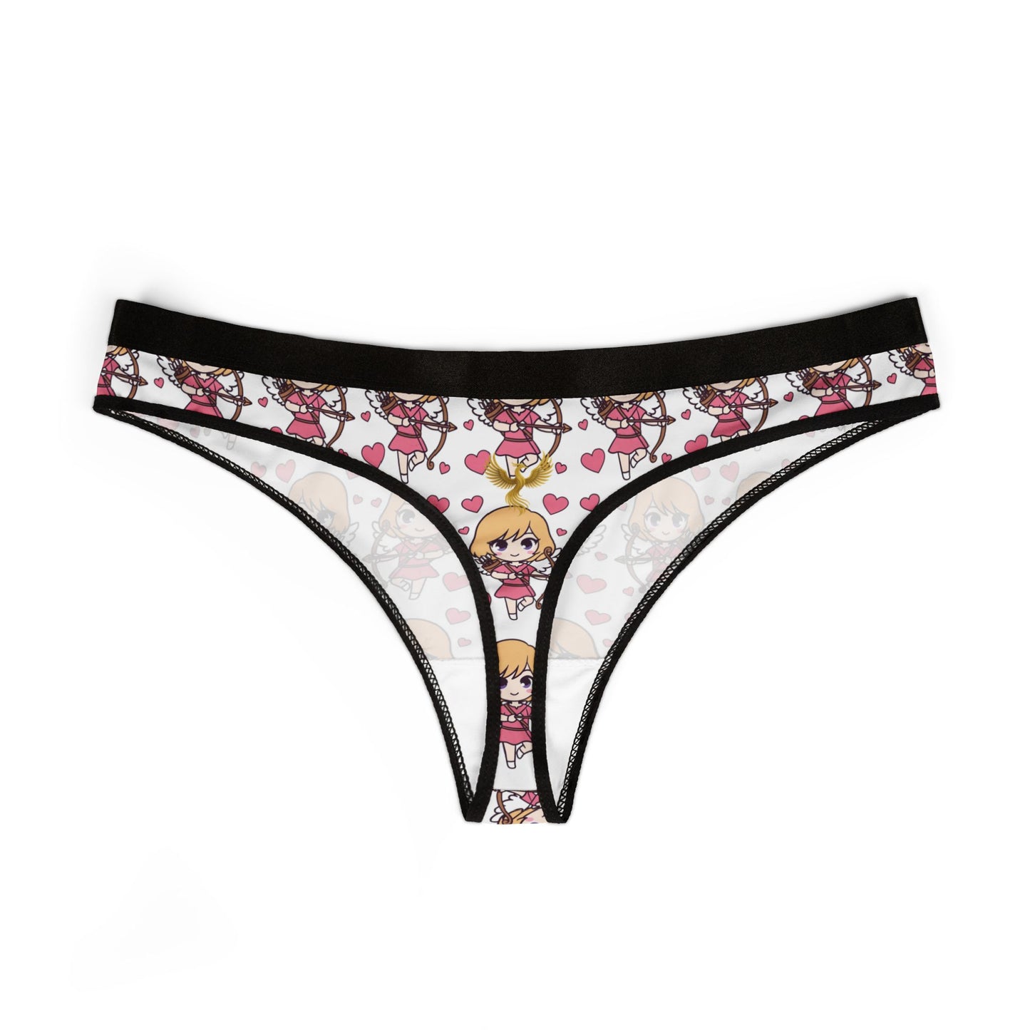 Phoenix Kawaii Heart Cupid Thong – Women's Cute Anime Lingerie