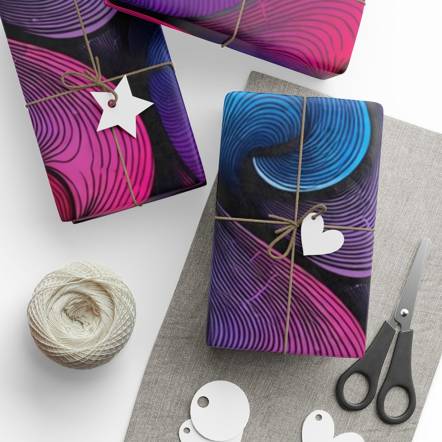Phoenix Publishing Gift Wrapping Paper – Abstract Art in Bright Colors
