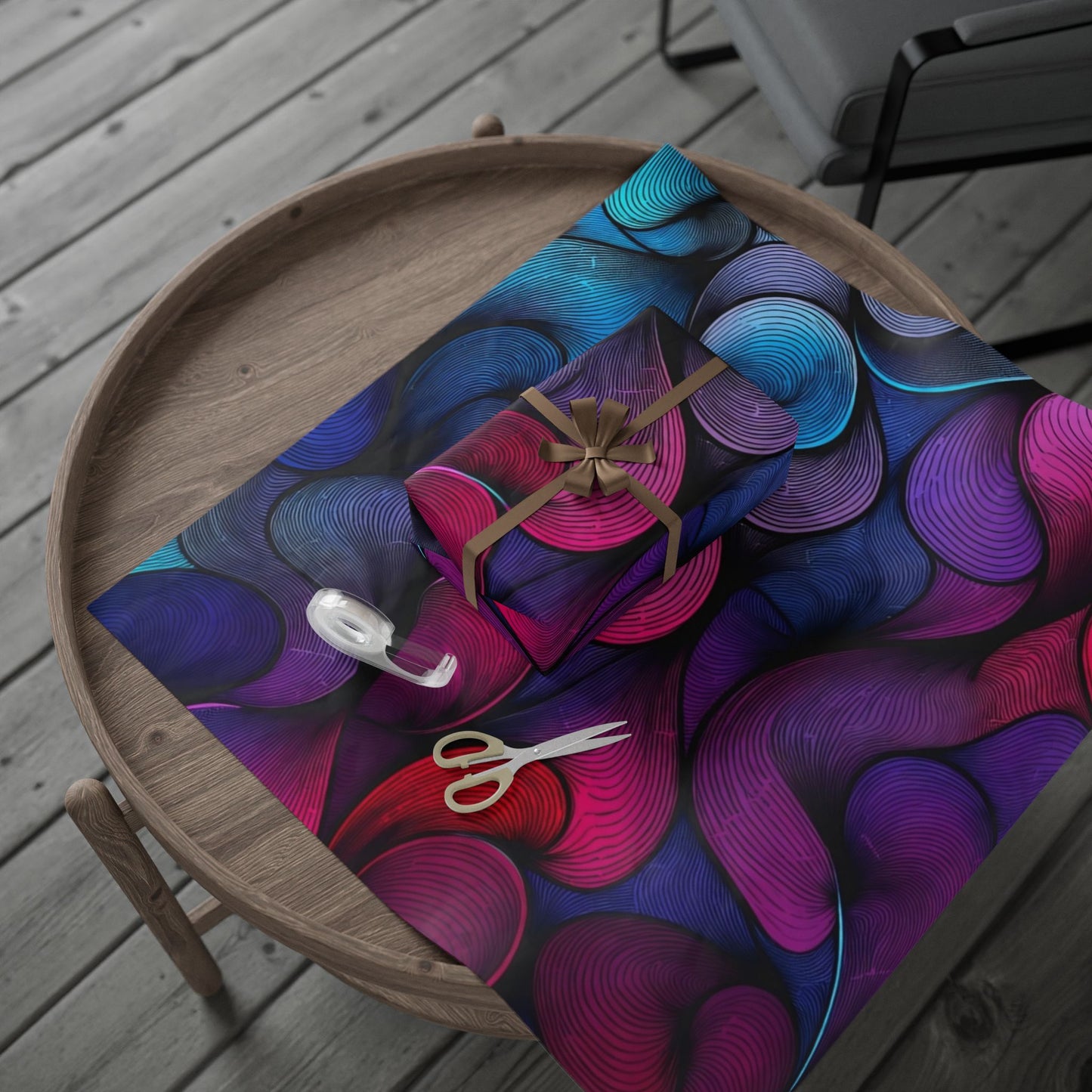 Phoenix Publishing Gift Wrapping Paper – Abstract Art in Bright Colors