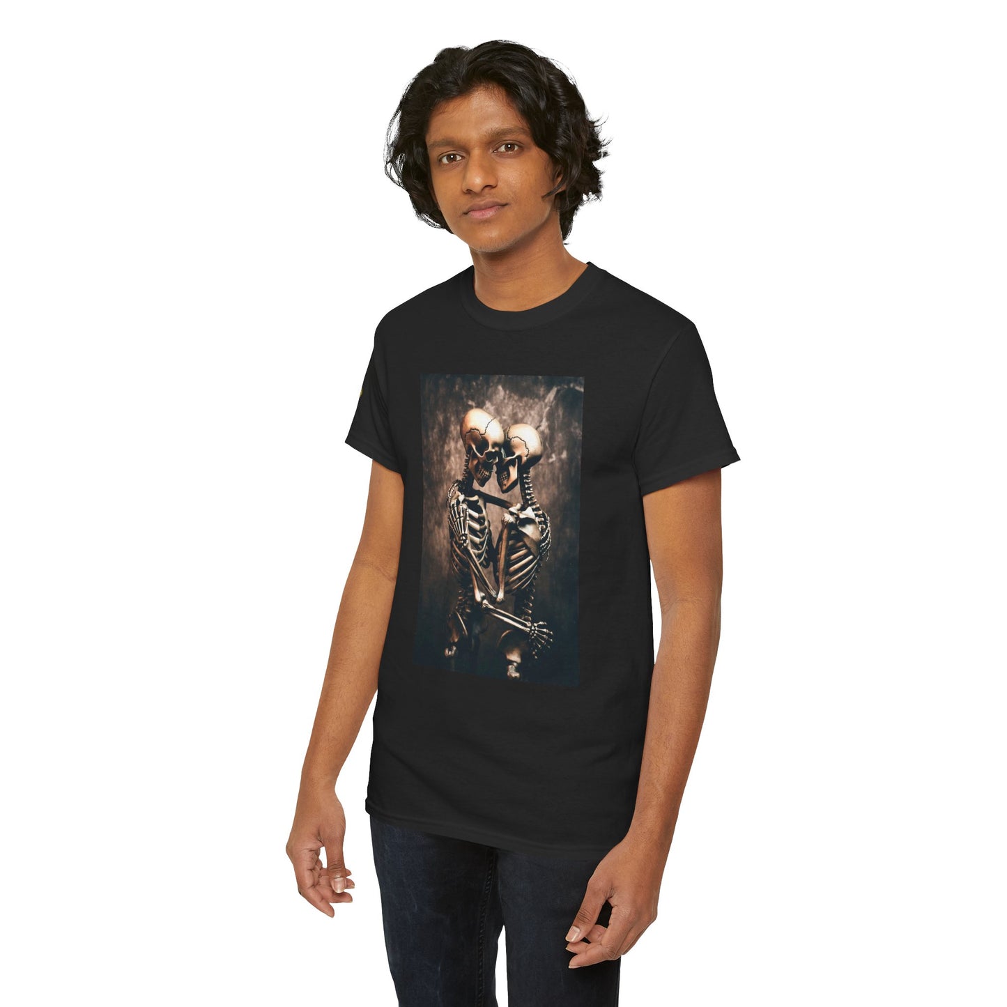 Phoenix Skeleton Love T-Shirt — Gothic Couple Tee