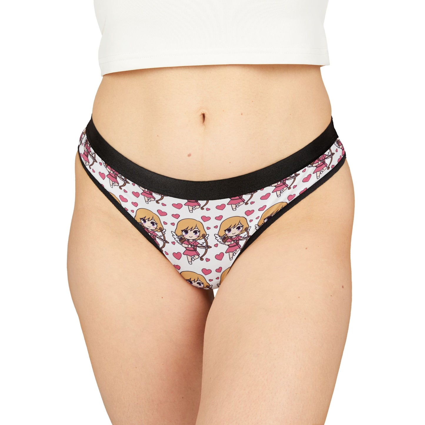 Phoenix Kawaii Heart Cupid Thong – Women's Cute Anime Lingerie