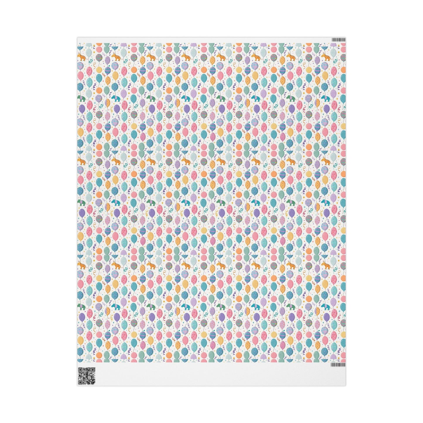 Phoenix Wrapping Paper Roll — Colorful Confetti Balloons Party Wrap
