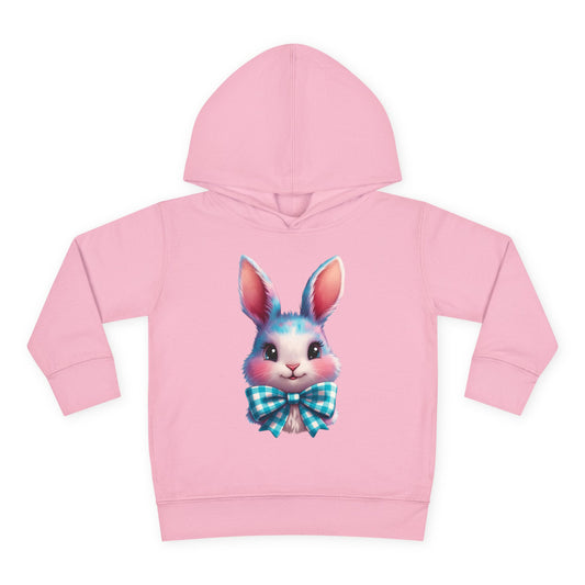Phoenix Bunny With Plaid Bow  Toddler Hoodie — Easter Kids Pullover