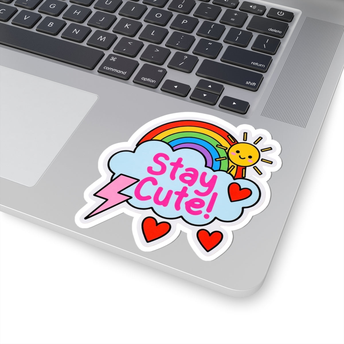 Phoenix Stay Cute! Rainbow Cloud Kiss-Cut Sticker