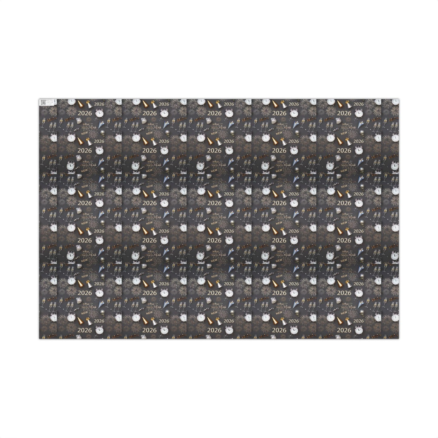 Phoenix Gift Wrap Paper — New Year 2026 Countdown Pattern