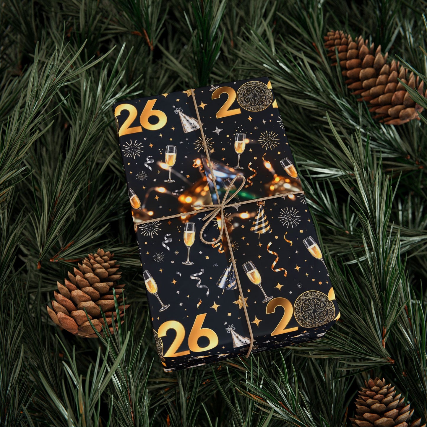 Phoenix New Year's 2026 Wrapping Paper — Festive Holiday Gift Wrap