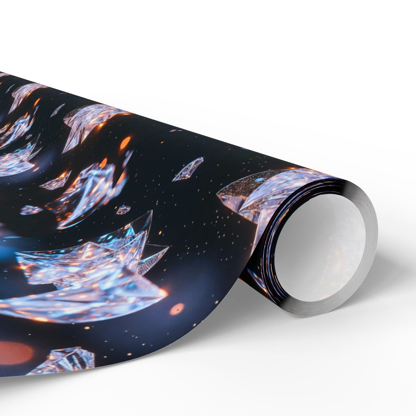 Phoenix Crystal Print Wrapping Paper — Gemstone Pattern Gift Wrap