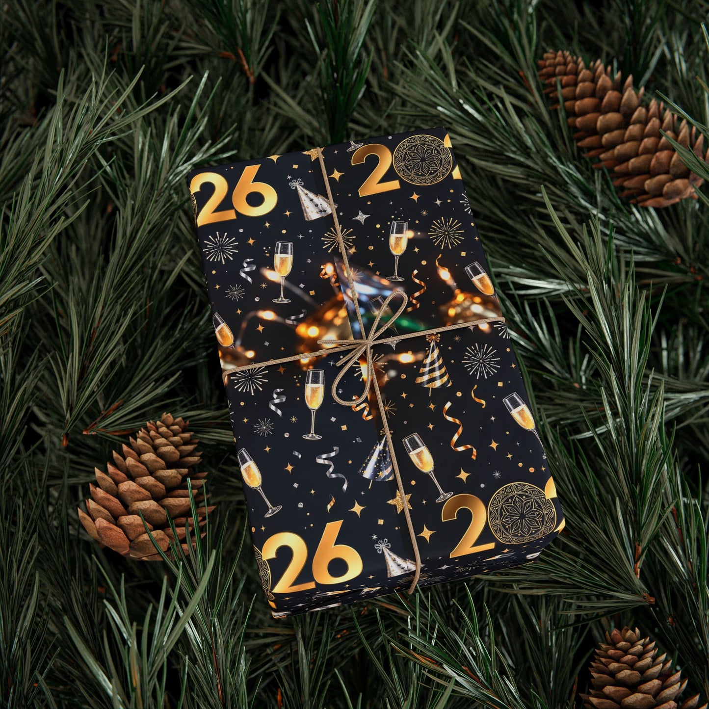 Phoenix New Year's 2026 Wrapping Paper — Festive Holiday Gift Wrap