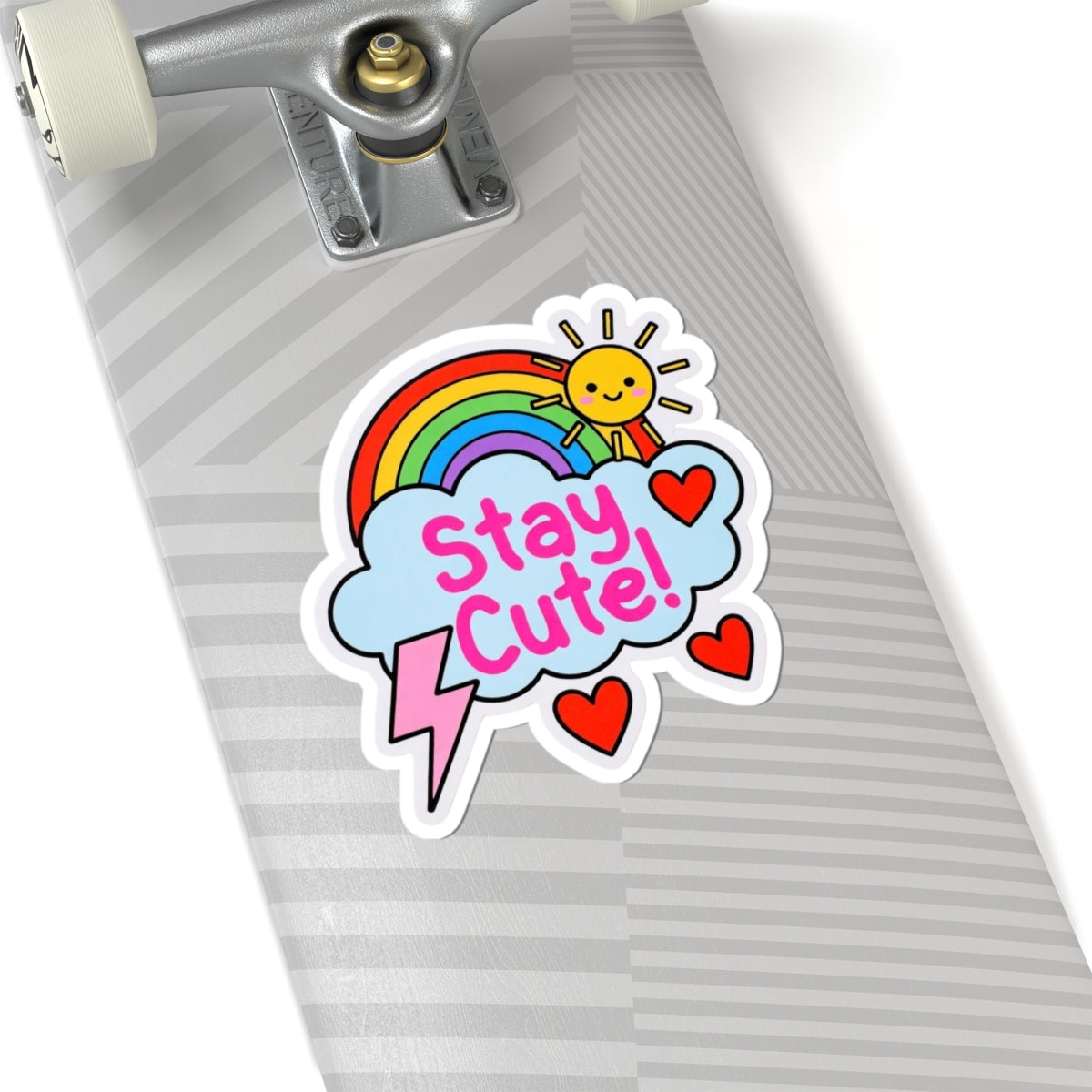 Phoenix Stay Cute! Rainbow Cloud Kiss-Cut Sticker