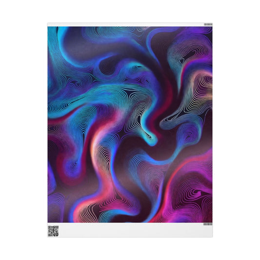 Phoenix Publishing Gift Wrapping Paper – Abstract Art Design with Vibrant Colors