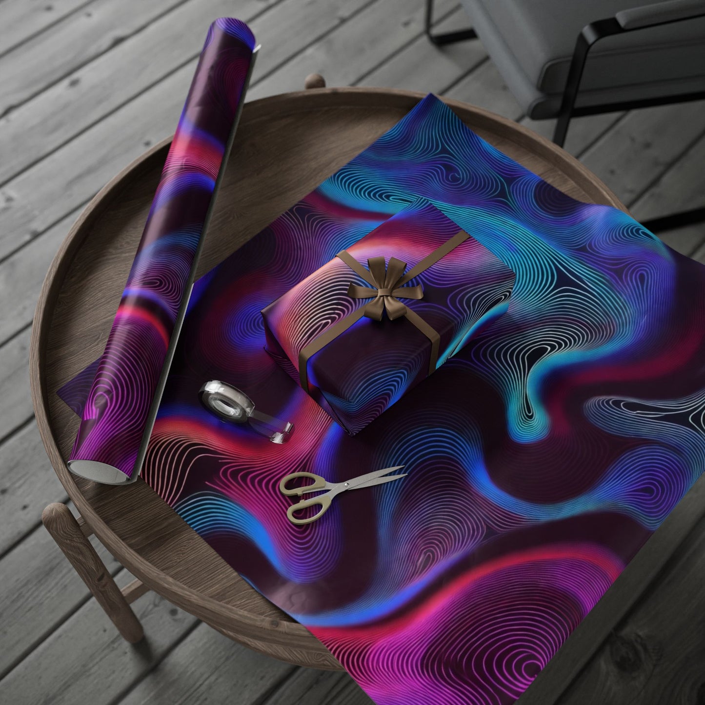 Phoenix Publishing Gift Wrapping Paper – Abstract Art Design with Vibrant Colors