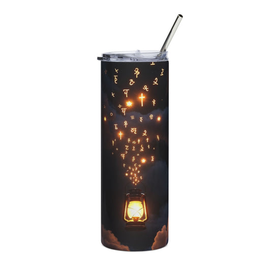 Phoenix 20oz Stainless Tumbler — Lantern & Floating Lights Night Sky Design
