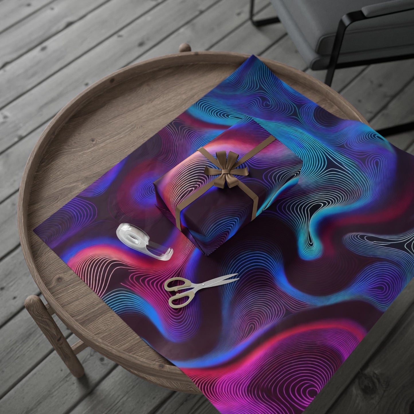 Phoenix Publishing Gift Wrapping Paper – Abstract Art Design with Vibrant Colors