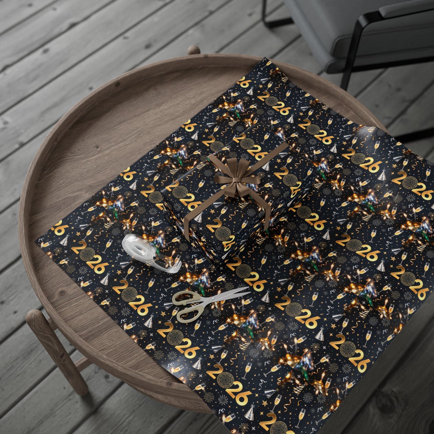 Phoenix New Year's 2026 Wrapping Paper — Festive Holiday Gift Wrap