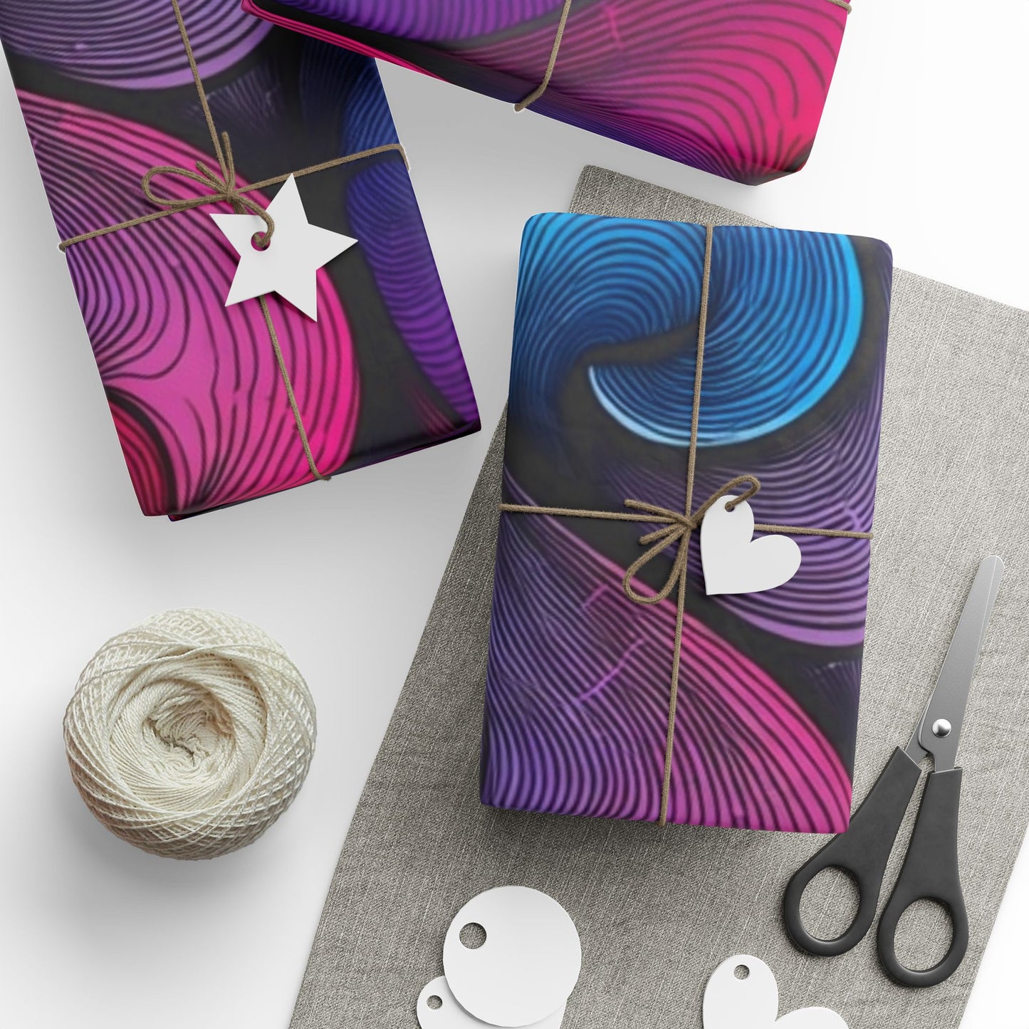 Phoenix Publishing Gift Wrapping Paper – Abstract Art in Bright Colors