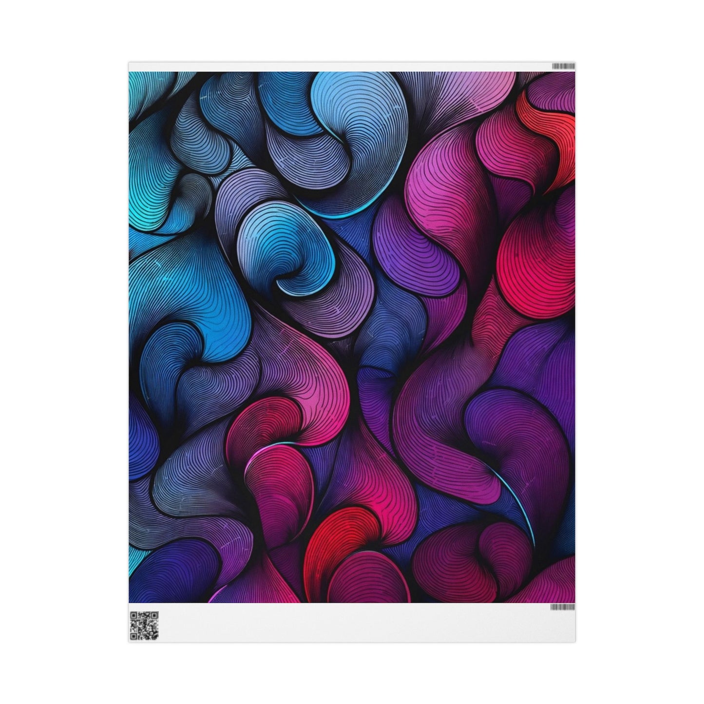 Phoenix Publishing Gift Wrapping Paper – Abstract Art in Bright Colors