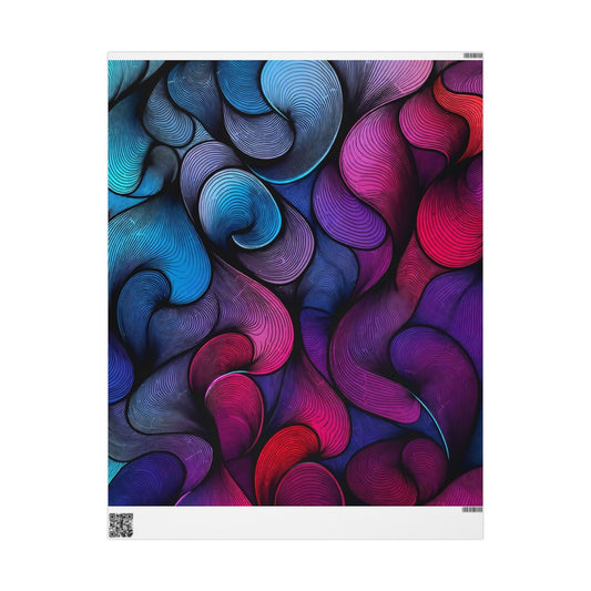 Phoenix Publishing Gift Wrapping Paper – Abstract Art in Bright Colors