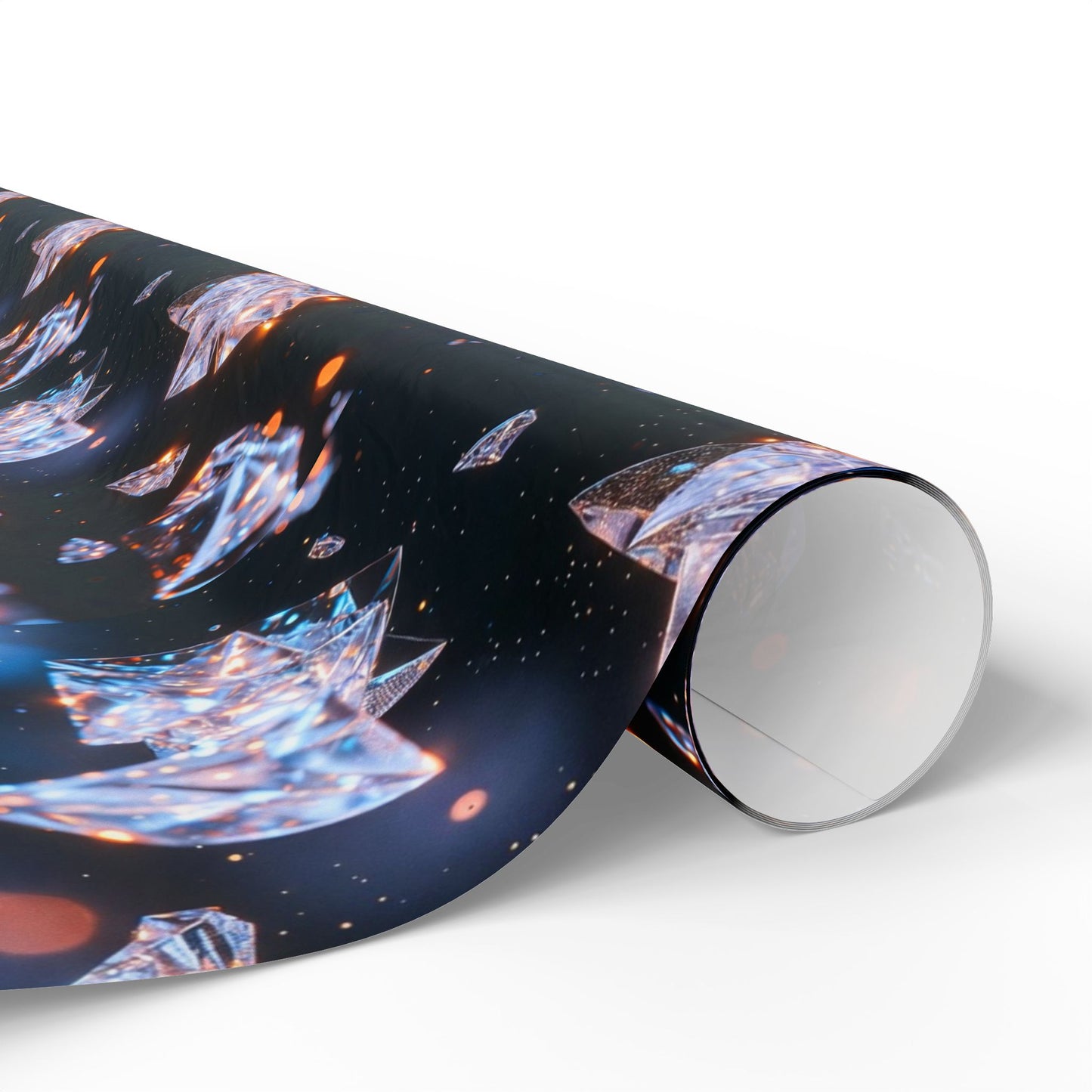 Phoenix Crystal Print Wrapping Paper — Gemstone Pattern Gift Wrap