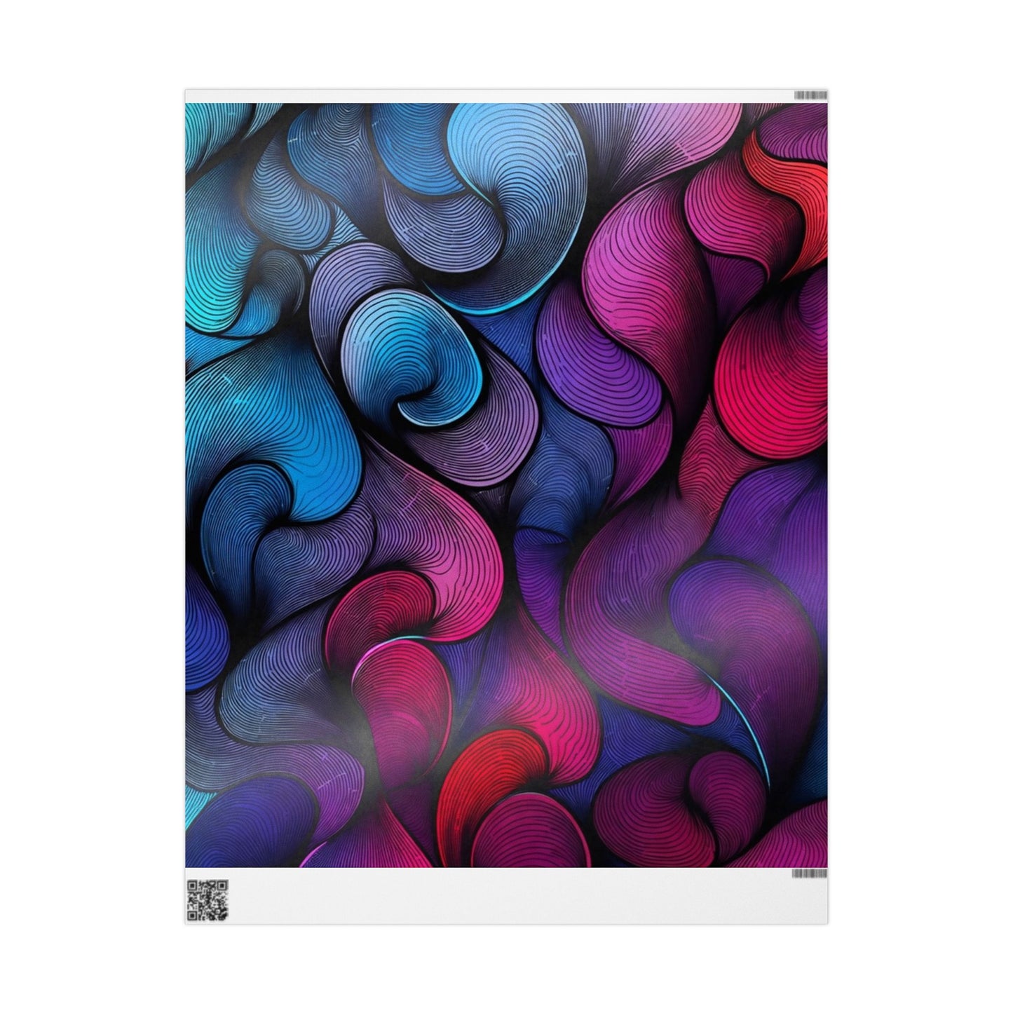 Phoenix Publishing Gift Wrapping Paper – Abstract Art in Bright Colors