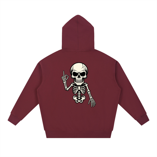 Phoenix "FU" Skeleton Heavyweight Unisex Oversized Hoodie
