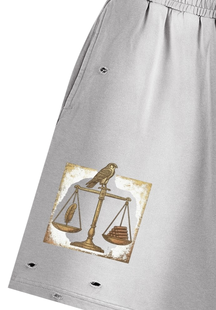 Phoenix Unisex Sun Fade Distressed Shorts